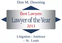 Don Downing Lawyer of the Year 2013 badge