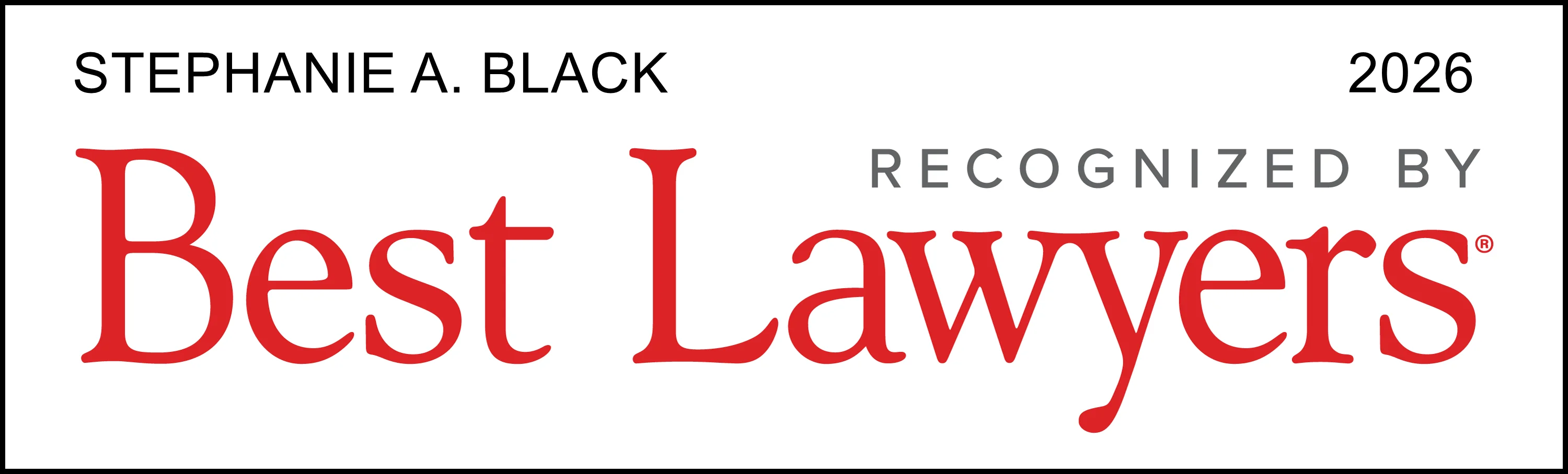 Best Lawyers - Stephanie A Black