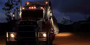 Truck at night