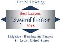 Don Downing Lawyer of the Year 2018 badge