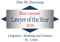 Don Downing Lawyer of the Year 2016 badge