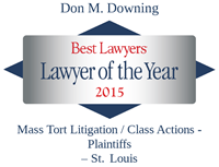 Don Downing Lawyer of the Year 2015 badge