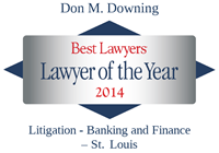 Don Downing Lawyer of the Year 2014 badge