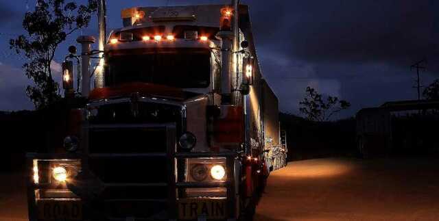 Truck at night